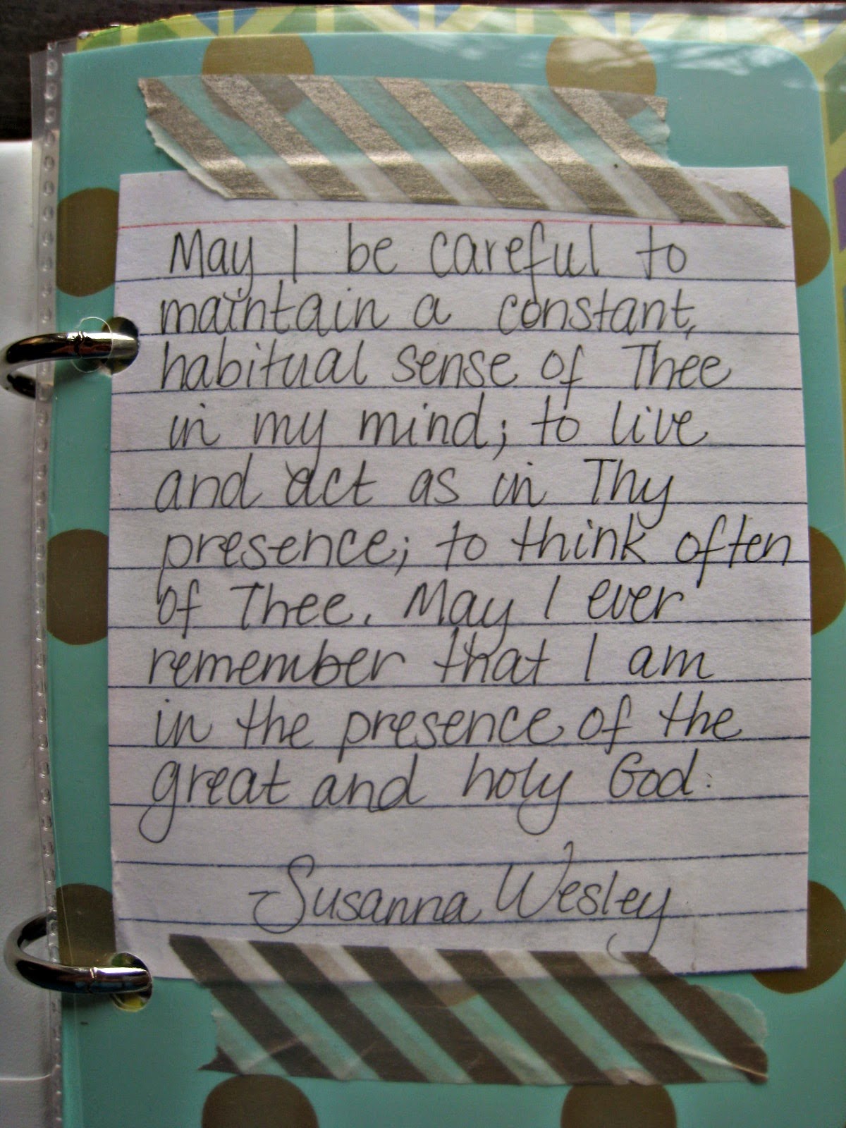 Stone Soup for Five Prayer Binder Tutorial Part TwoThe first five sections